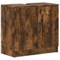 Preview: Waschbeckenschrank UTRECHT Raucheiche 59,5 x 31,5 x 59 cm