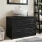 Preview: ARDEBO.de - Waschbeckenschrank UTRECHT Schwarz 82 x 41 x 56 cm