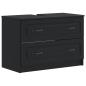 Preview: Waschbeckenschrank UTRECHT Schwarz 82 x 41 x 56 cm
