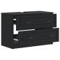 Preview: Waschbeckenschrank UTRECHT Schwarz 82 x 41 x 56 cm