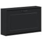 Preview: Wandmontierter Schuhschrank UTRECHT 71 x 17 x 43 cm Schwarz