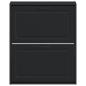 Preview: Wandmontierter Schuhschrank UTRECHT 71 x 17 x 86 cm Schwarz