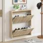 Preview: ARDEBO.de - Wandmontierter Schuhschrank UTRECHT 71 x 17 x 86 cm