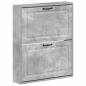 Preview: Wandmontierter Schuhschrank UTRECHT 71 x 17 x 86 cm Betongrau