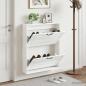 Preview: ARDEBO.de - Wandmontierter Schuhschrank UTRECHT 71 x 17 x 86 cm