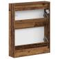 Preview: Wandmontierter Schuhschrank UTRECHT 71 x 17 x 86 cm Altholz