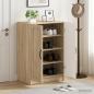 Preview: ARDEBO.de - Schuhschrank UTRECHT 59,5 x 39,5 x 87 cm Holzwerkstoff