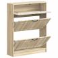 Preview: Schuhschrank UTRECHT 78 x 24 x 100 cm Holzwerkstoff