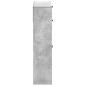 Preview: Schuhschrank UTRECHT 78 x 24 x 100 cm Holzwerkstoff Betongrau