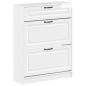 Preview: Schuhschrank UTRECHT 78 x 24 x 100 cm Holzwerkstoff