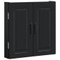Preview: Dartboard Schrank UTRECHT Schwarz 52,5 x 10,5 x 53,5 cm