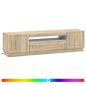 Preview: LED-TV-Schrank Sonoma-Eiche Holzwerkstoff