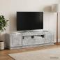 Preview: LED-TV-Schrank Betongrau Holzwerkstoff