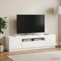 Preview: LED-TV-Schrank Hochglanz Weiß Holzwerkstoff