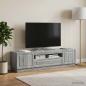 Preview: ARDEBO.de - LED-TV-Schrank Sonoma-Grau Holzwerkstoff