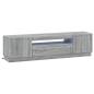 Preview: LED-TV-Schrank Sonoma-Grau Holzwerkstoff