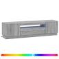 Preview: LED-TV-Schrank Sonoma-Grau Holzwerkstoff