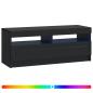 Preview: LED-TV-Schrank Schwarz Holzwerkstoff