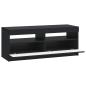 Preview: LED-TV-Schrank Schwarz Holzwerkstoff