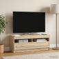 Preview: ARDEBO.de - LED-TV-Schrank Sonoma-Eiche Holzwerkstoff