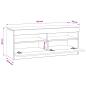 Preview: LED-TV-Schrank Betongrau Holzwerkstoff