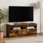 Preview: ARDEBO.de - LED-TV-Schrank Raucheiche Holzwerkstoff