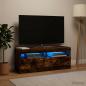 Preview: LED-TV-Schrank Raucheiche Holzwerkstoff