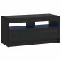 Preview: LED-TV-Schrank Schwarz Holzwerkstoff