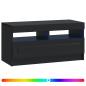Preview: LED-TV-Schrank Schwarz Holzwerkstoff