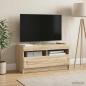 Preview: ARDEBO.de - LED-TV-Schrank Sonoma-Eiche Holzwerkstoff