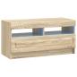 Preview: LED-TV-Schrank Sonoma-Eiche Holzwerkstoff