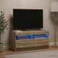Preview: LED-TV-Schrank Sonoma-Eiche Holzwerkstoff