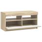 Preview: LED-TV-Schrank Sonoma-Eiche Holzwerkstoff