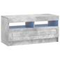 Preview: LED-TV-Schrank Betongrau Holzwerkstoff