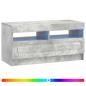 Preview: LED-TV-Schrank Betongrau Holzwerkstoff