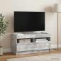 Preview: LED-TV-Schrank Betongrau Holzwerkstoff