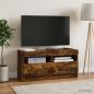 Preview: ARDEBO.de - LED-TV-Schrank Raucheiche Holzwerkstoff