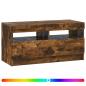 Preview: LED-TV-Schrank Raucheiche Holzwerkstoff