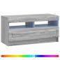 Preview: LED-TV-Schrank Sonoma-Grau Holzwerkstoff