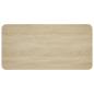 Preview: Esstisch 100 x 50 x 75 cm Holzwerkstoff Sonoma-Eiche