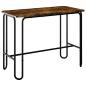 Preview: Esstisch 100 x 50 x 75 cm Holzwerkstoff Ger?ucherte Eiche