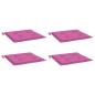 Preview: Gartenstuhl-Kissen 4 Stk. Rosa 50x50x3 cm Stoff