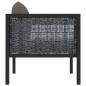 Preview: Sofa-Eckelement mit Rechter Armlehne Poly Rattan Anthrazit