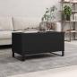 Preview: ARDEBO.de - Couchtisch Schwarz 90x44,5x45 cm Holzwerkstoff