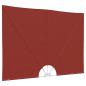 Preview: Faltbarer Terrassen-Seitenfächer Terracotta-Rot 300×150 cm