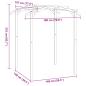 Preview: Garten-Pergola Kiefernholz Imprägniert 180x197x210 cm