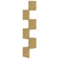 Preview: Wand-Eckregal Sonoma-Eiche 19x19x123 cm Holzwerkstoff