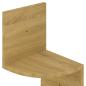 Preview: Wand-Eckregal Sonoma-Eiche 19x19x123 cm Holzwerkstoff