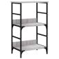 Preview: Bücherregal Grau Sonoma 50x33x82 cm Holzwerkstoff