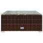 Preview: 5-tlg. Garten-Lounge-Set mit Kissen Poly Rattan Braun